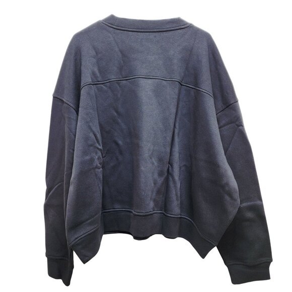 Womens Crewneck Oversized Sweatshirt Size 5X Black Casual Relaxed Fit - Picture 4 of 6